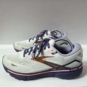 Brooks Ghost 15 Running Shoes Womens 11 Spa Blue/Neo Pink/ Copper Sneakers